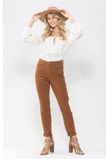 Judy Blue Hight Waist Brown Slim Fit Jeans