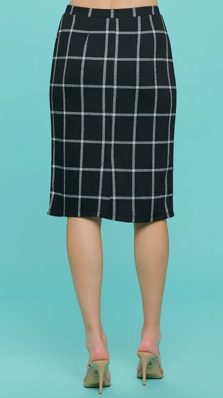 Pull-on Pencil Skirts in two patterns