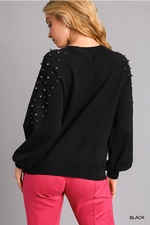 Black Pearl Accent Sweater