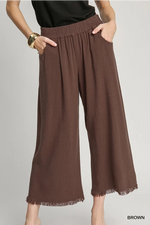 Wide Leg Pants in Brown, Black and Latte