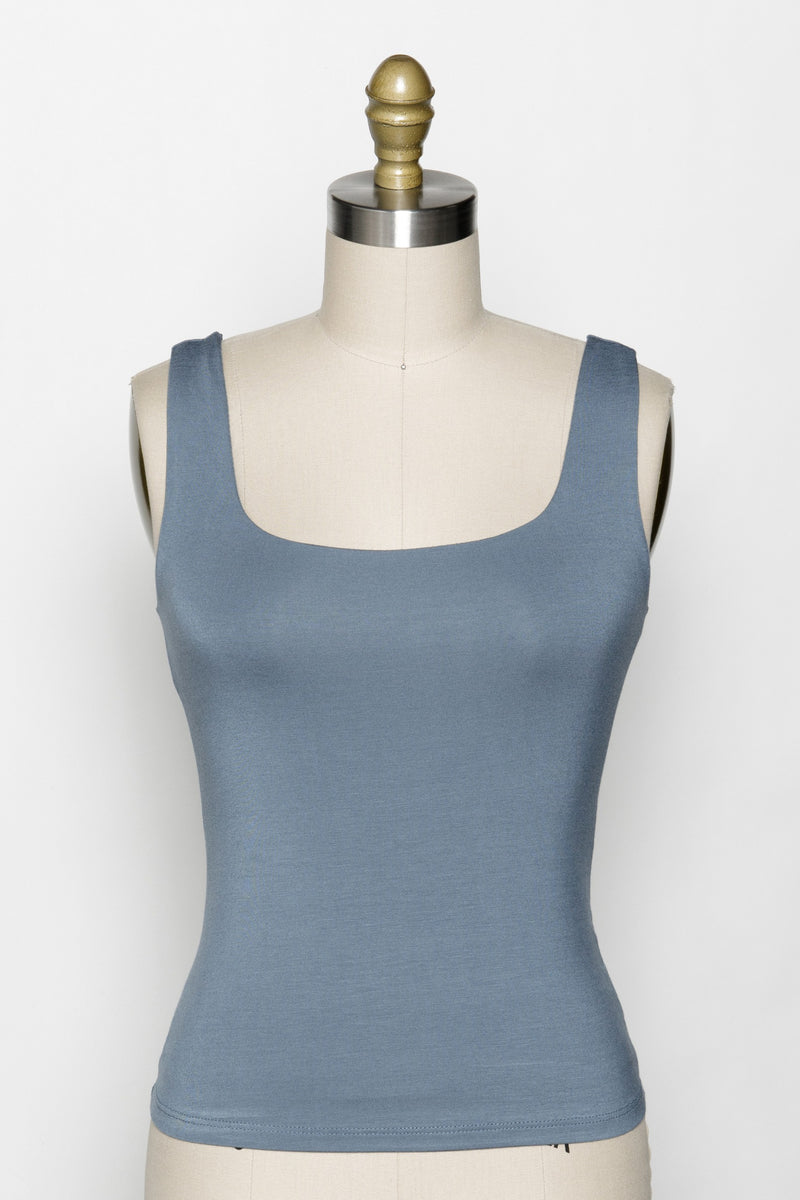 Modal Square Neck Tank Top in Six Different Colors