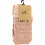 Fingerless Sherpa Lined Women's Gloves Available in 4 Colors