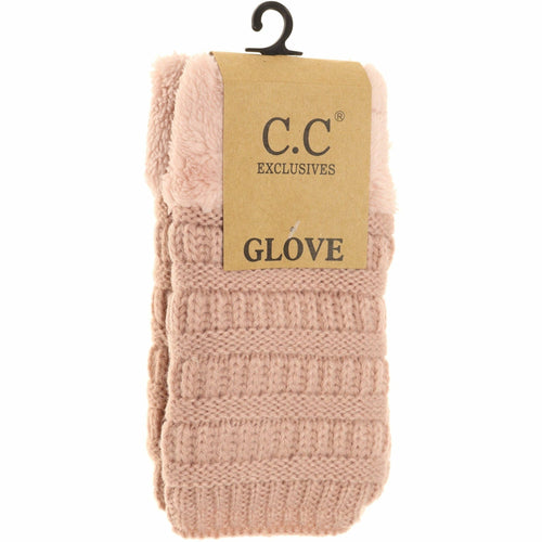 Fingerless Sherpa Lined Women's Gloves Available in 4 Colors