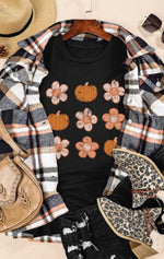 Flowers and Pumpkins Tee