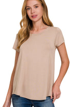 Relaxed Fit Rayon Tee in 5 Colors