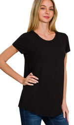 Relaxed Fit Rayon Tee in 5 Colors