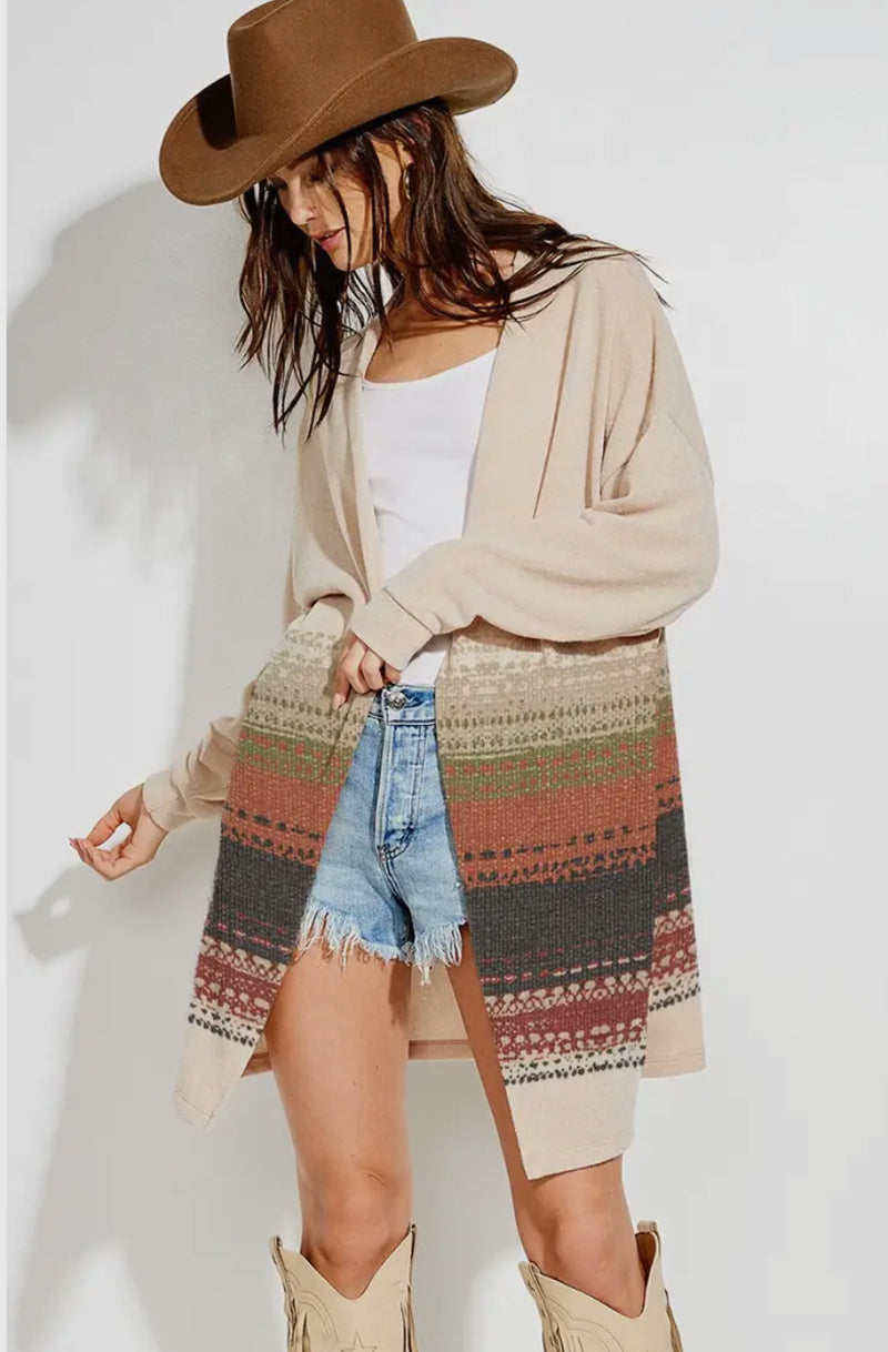 Sunset Brushed Cardigan