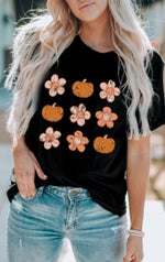 Flowers and Pumpkins Tee