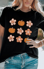 Flowers and Pumpkins Tee