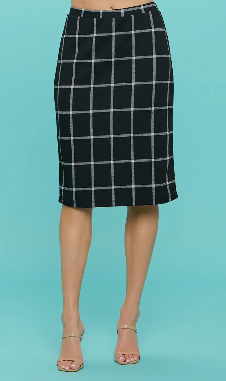 Pull-on Pencil Skirts in two patterns