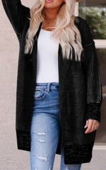 Chunky Knit Open Cardi