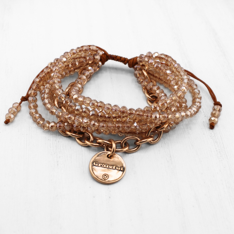 GRATEFUL | Multi-strand Bracelet with Chain