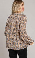 Soft Mochas Print Blouse