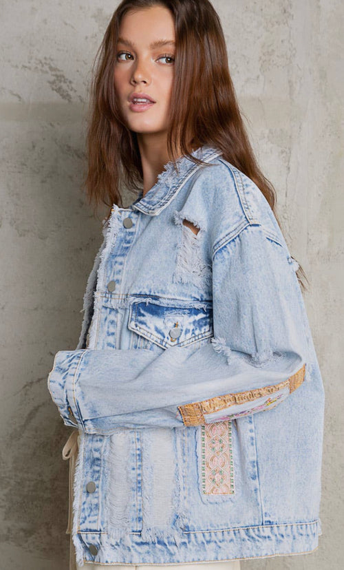 Fab Patchwork Denim Jacket