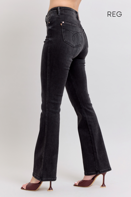 Judy Blue Black Boot Cut Hi Rise Tummy Control in REG & SHORT In-Seams