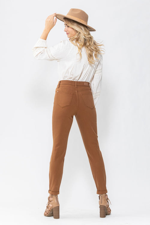 Judy Blue Hight Waist Brown Slim Fit Jeans