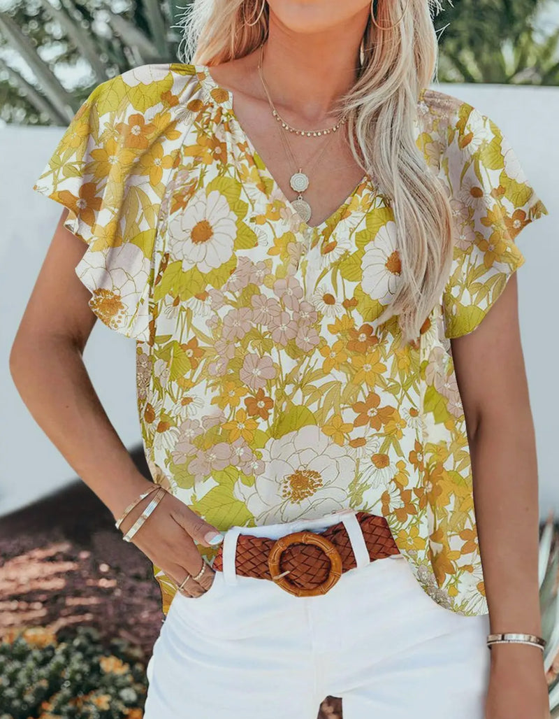 Groovy Floral Blouse