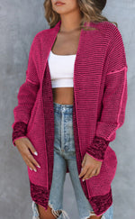 Chunky Knit Open Cardi