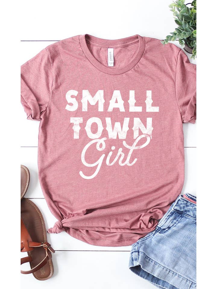 Restocked!  Small Town Girl Graphic Tee