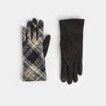 Plaid Touchscreen Gloves