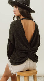 Twisted Open Back Top