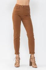 Judy Blue Hight Waist Brown Slim Fit Jeans