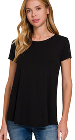 Relaxed Fit Rayon Tee in 5 Colors