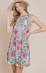 Fun and Flowery Swing Dress