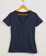 Modal V-Neck Tees in Navy and Olive