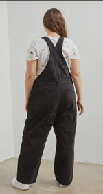 Black Velvet Overalls Plus