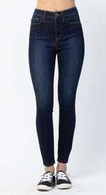 Judy Blue Hi Waist Skinny Jeans with Hidden Back Phone Pocket