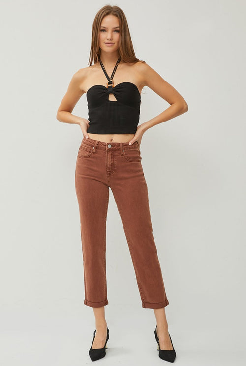 Plus Size Espresso High Rise Jeans by Risen