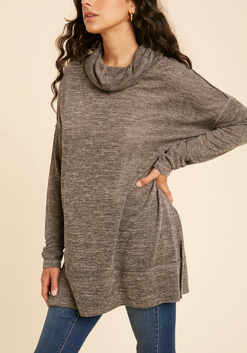 Light Weight Cowl Neck Top