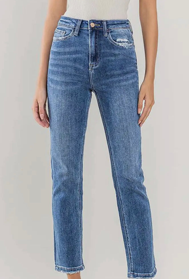 Vervet High Rise Slim Straight Jean