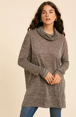 Light Weight Cowl Neck Top