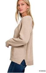 Chenille Raglan Sweaters in 8 Color Choices