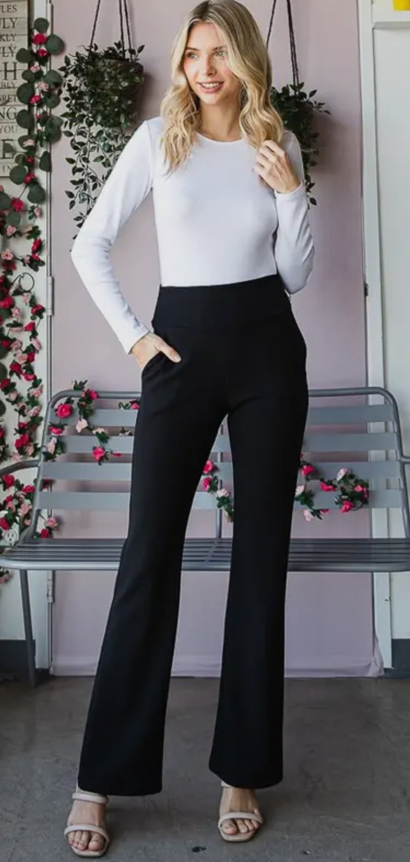 Black Flare Pants