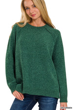 Chenille Raglan Sweaters in 8 Color Choices