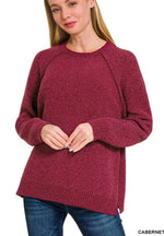 Chenille Raglan Sweaters in 8 Color Choices