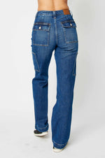 Judy Blue High Waist Wide Leg Cargo Jeans