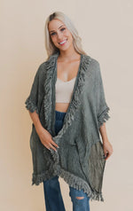 Fringe Ruffle Kimono