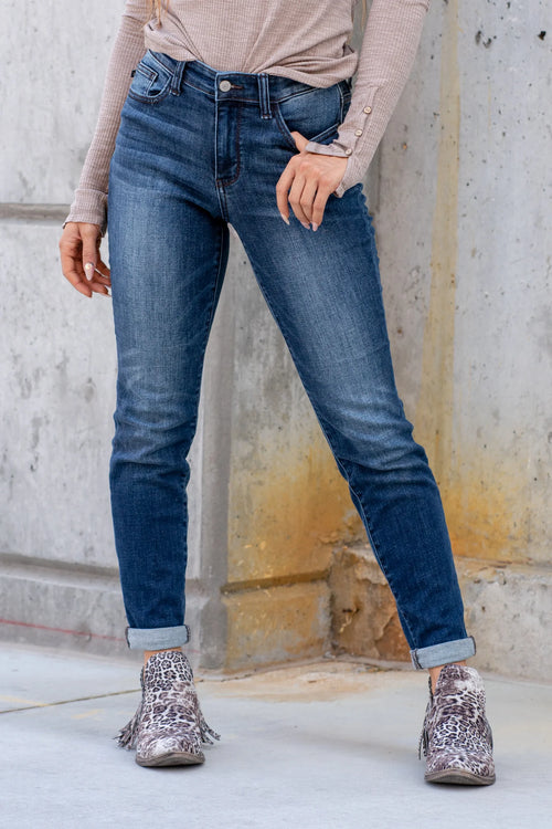 Judy Blue Mid-Rise Slim Jeans