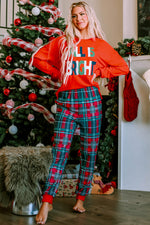 ALL IS BRIGHT Christmas Plaid Lounge Set