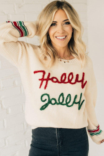 Holly Jolly Tinsel Classic Sweater