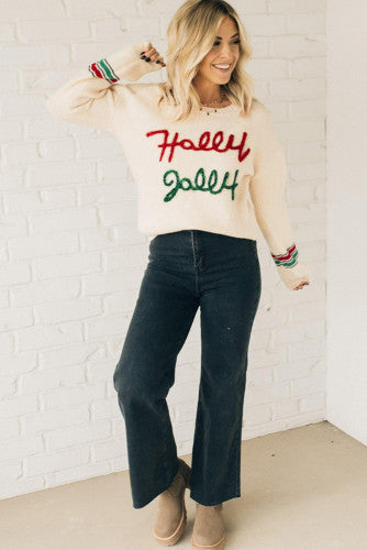 Holly Jolly Tinsel Classic Sweater