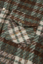 Mist Green Plaid Shacket