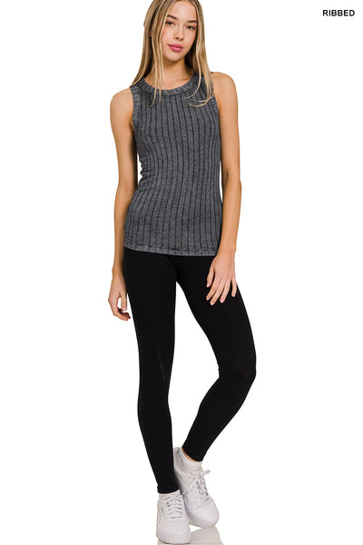 Chunky Ribbed Scoop Neck Tank