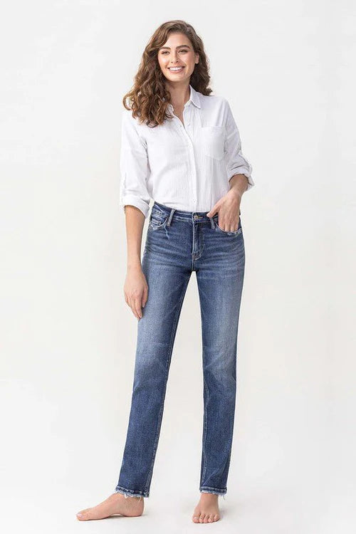 Mid Rise Straight Jeans- Lovervet by Vervet