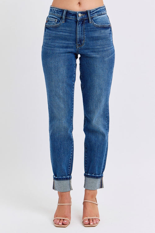 Judy Blue Vintage Wash Boyfriend Jeans