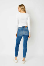 Judy Blue Cuffed Hem Skinny Jeans